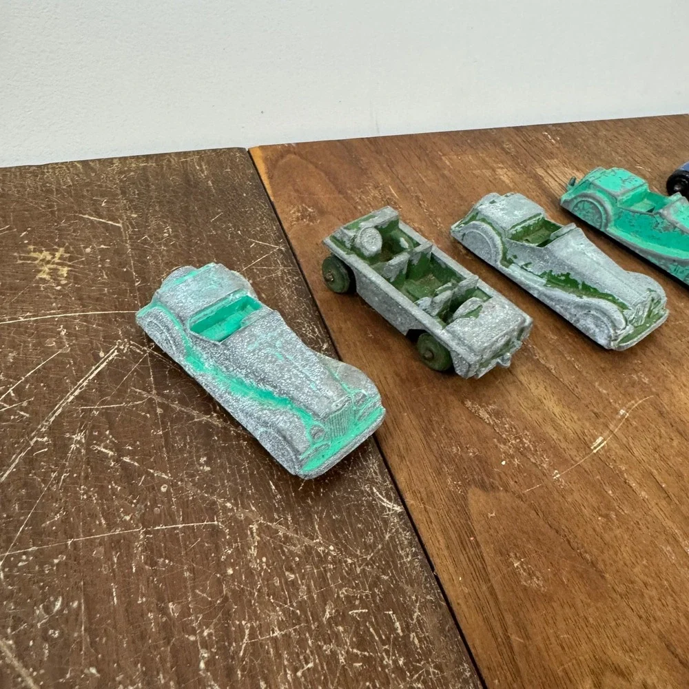 Vintage 1960s Midge toy Rockford Diecast Toy Cars Lot Roadster Troop‎ Carrier